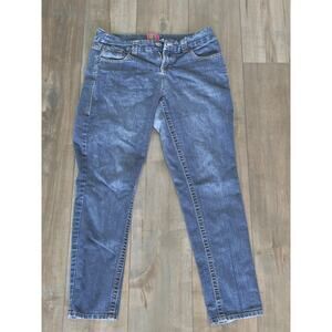 Torrid Women’s Jeans Sz 14 Blue Stretch Mid Rise Skinny Distressed Casual Denim